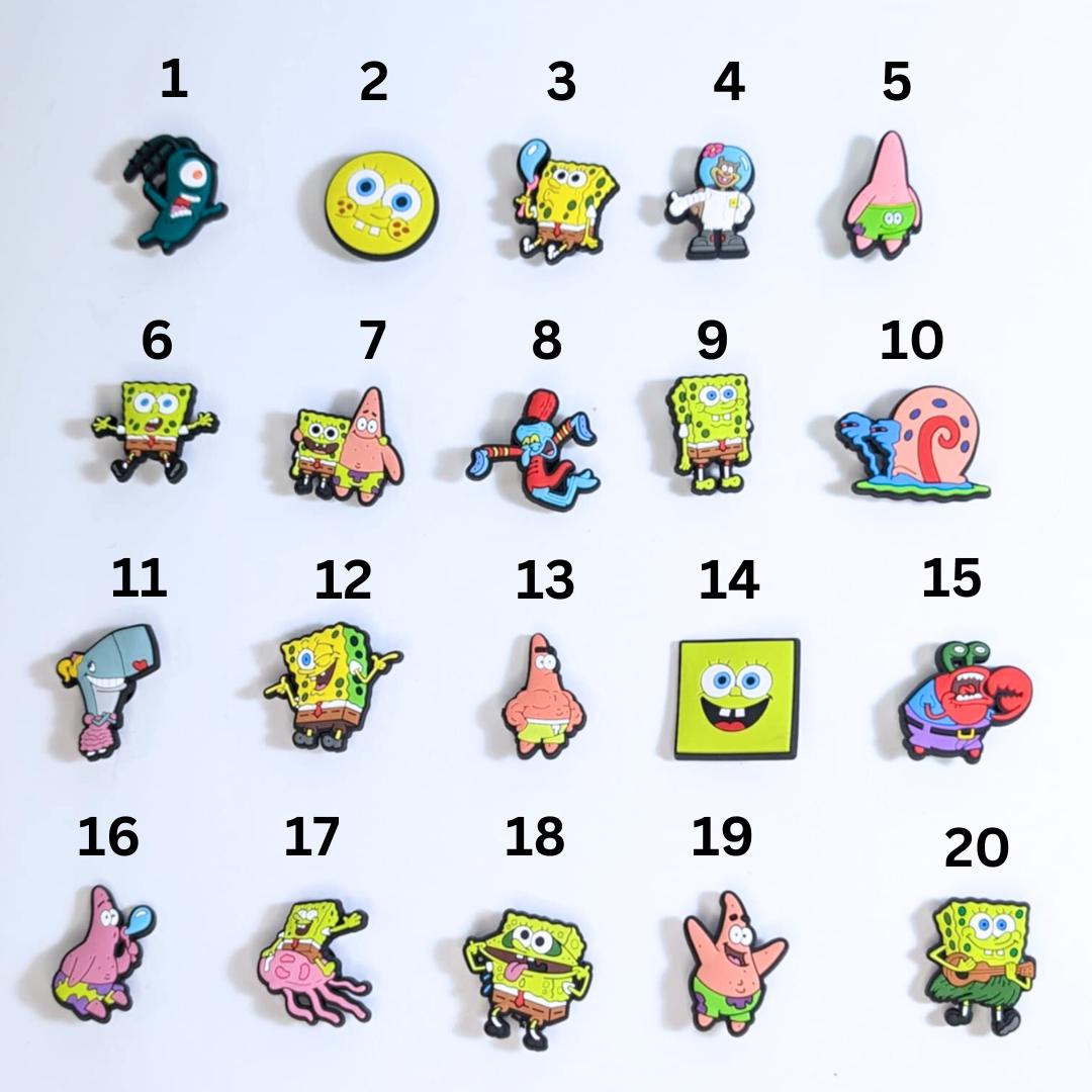 Cartoon inspired shoe charms