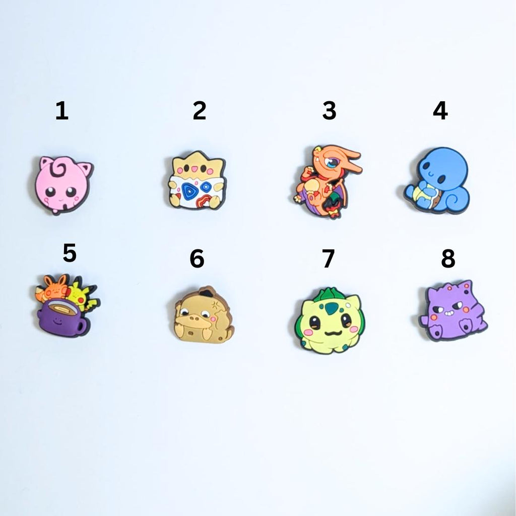 Cartoon inspired shoe charms
