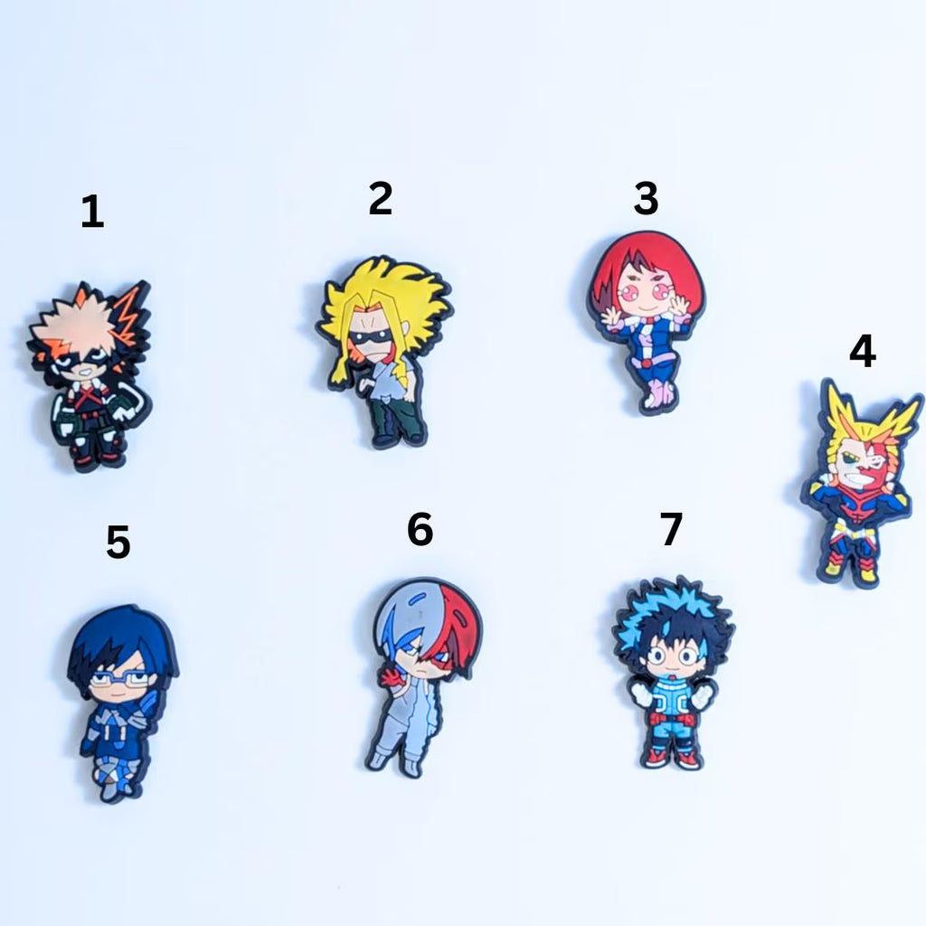 Japanese anime inspired shoe charms