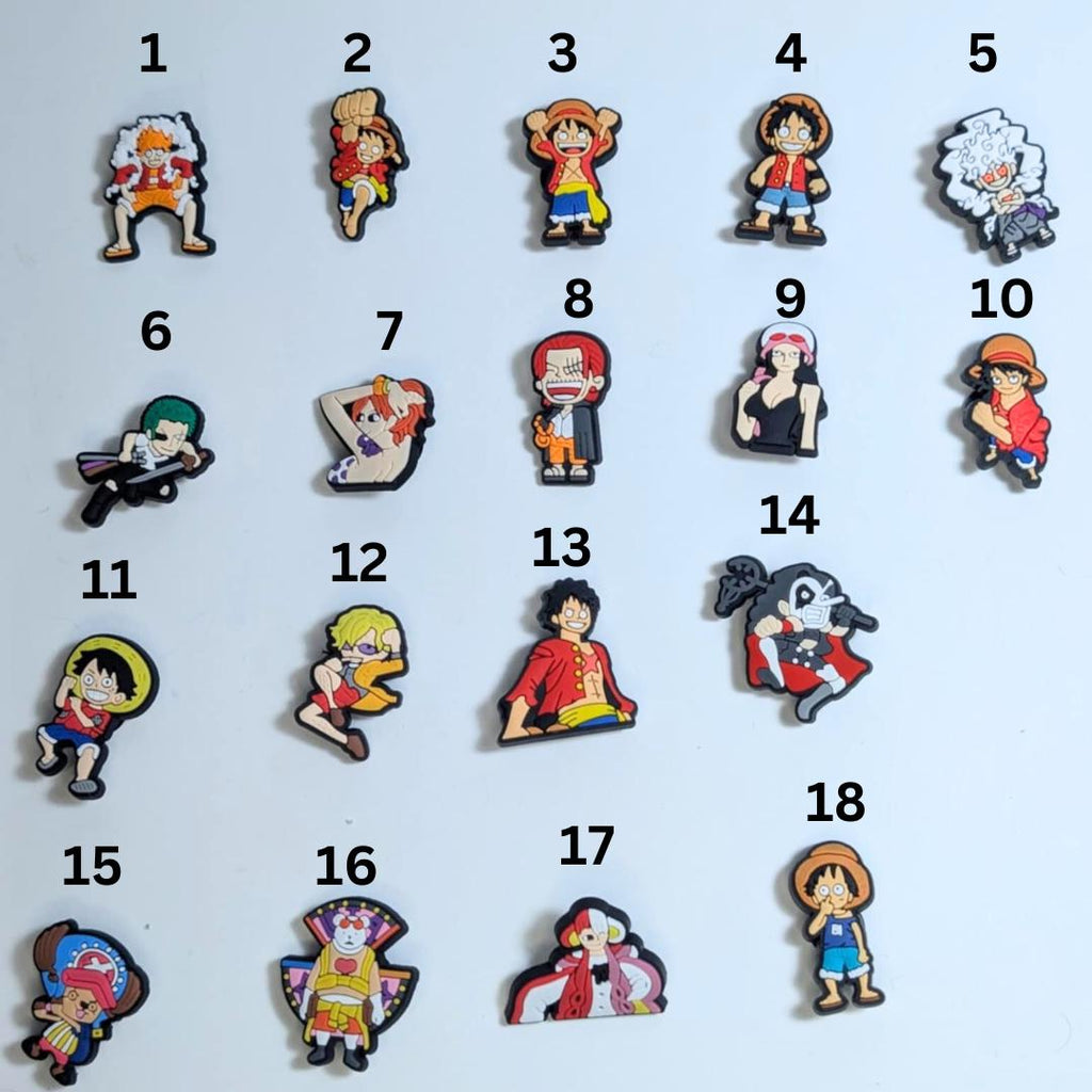 Japanese anime inspired shoe charms