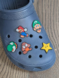Video game inspired shoe charms