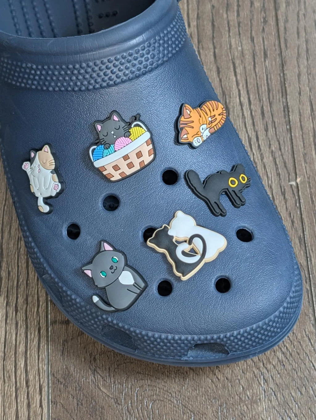 Cat shoe charms