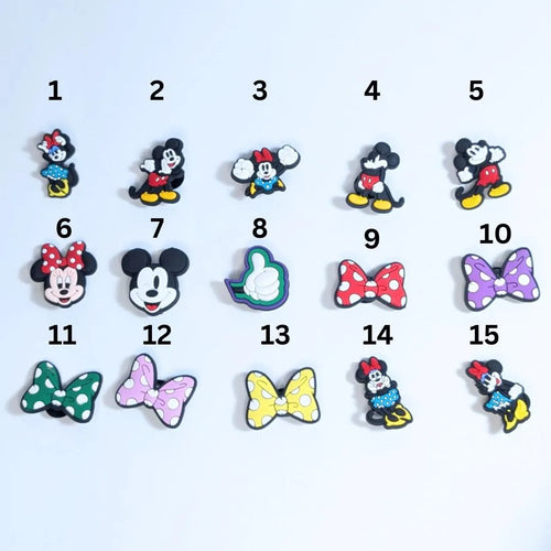 Cartoon inspired shoe charms
