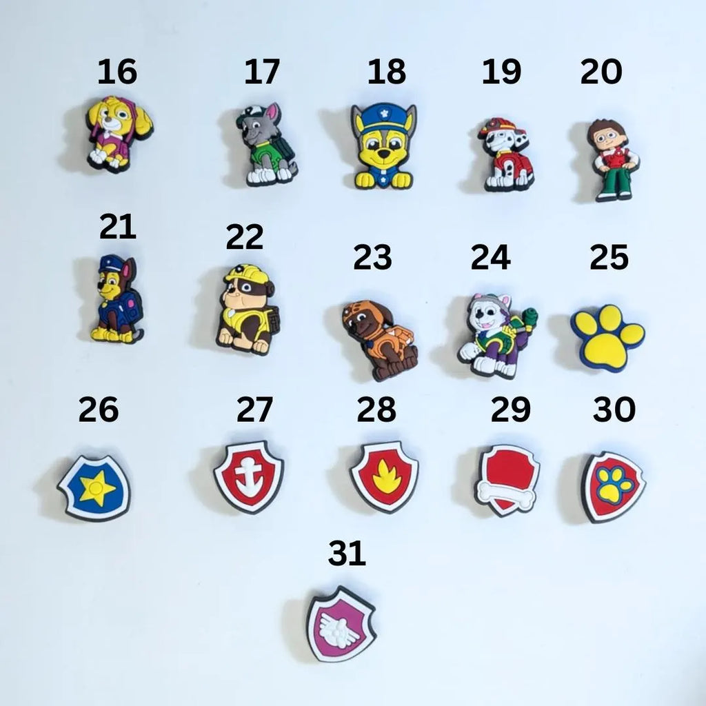 Movie inspired shoe charms