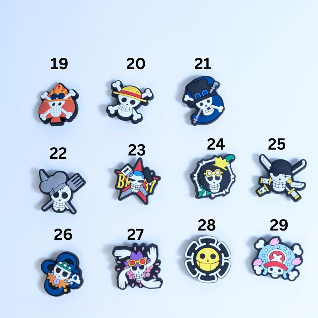 Japanese anime inspired shoe charms