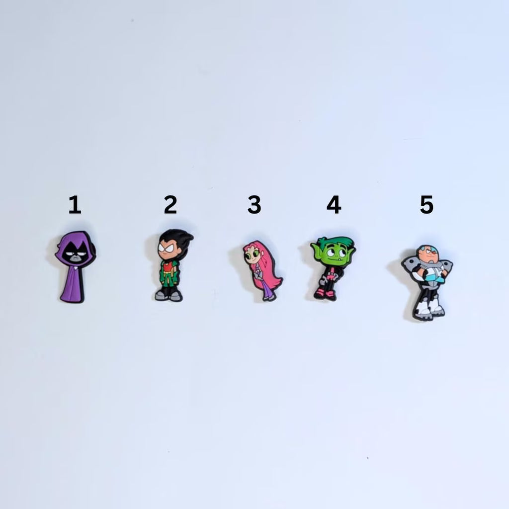 Cartoon inspired shoe charms