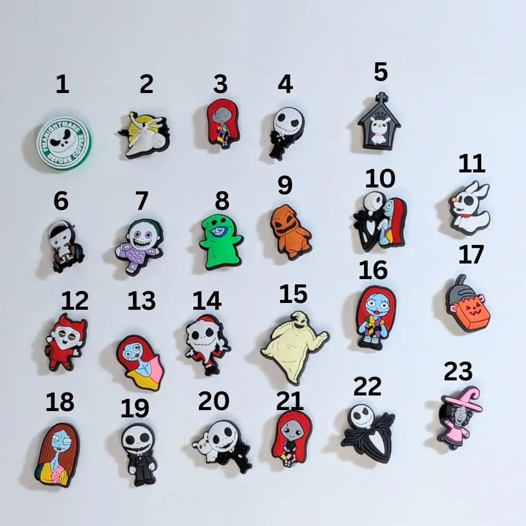 Movie inspired shoe charms