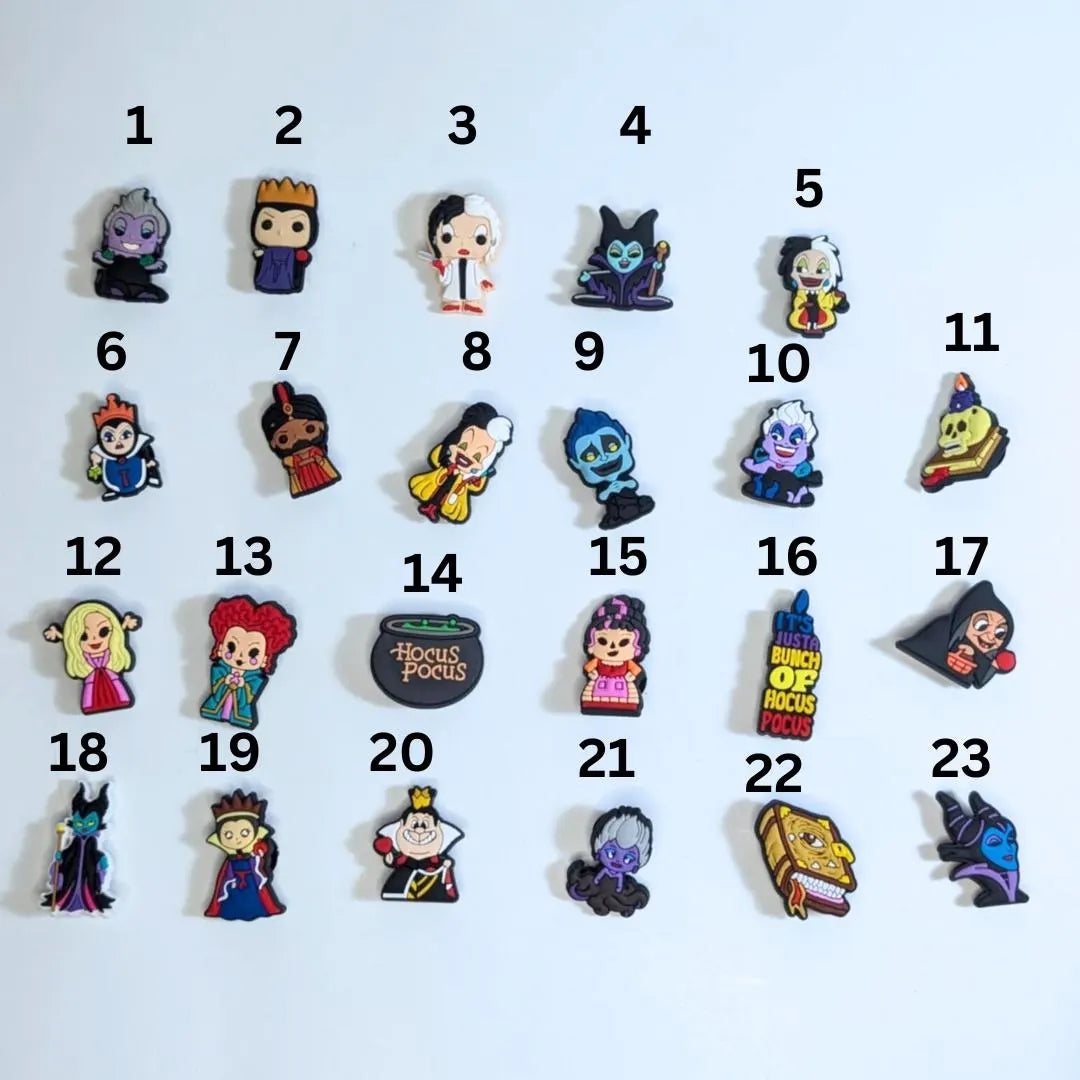 Movie inspired shoe charms
