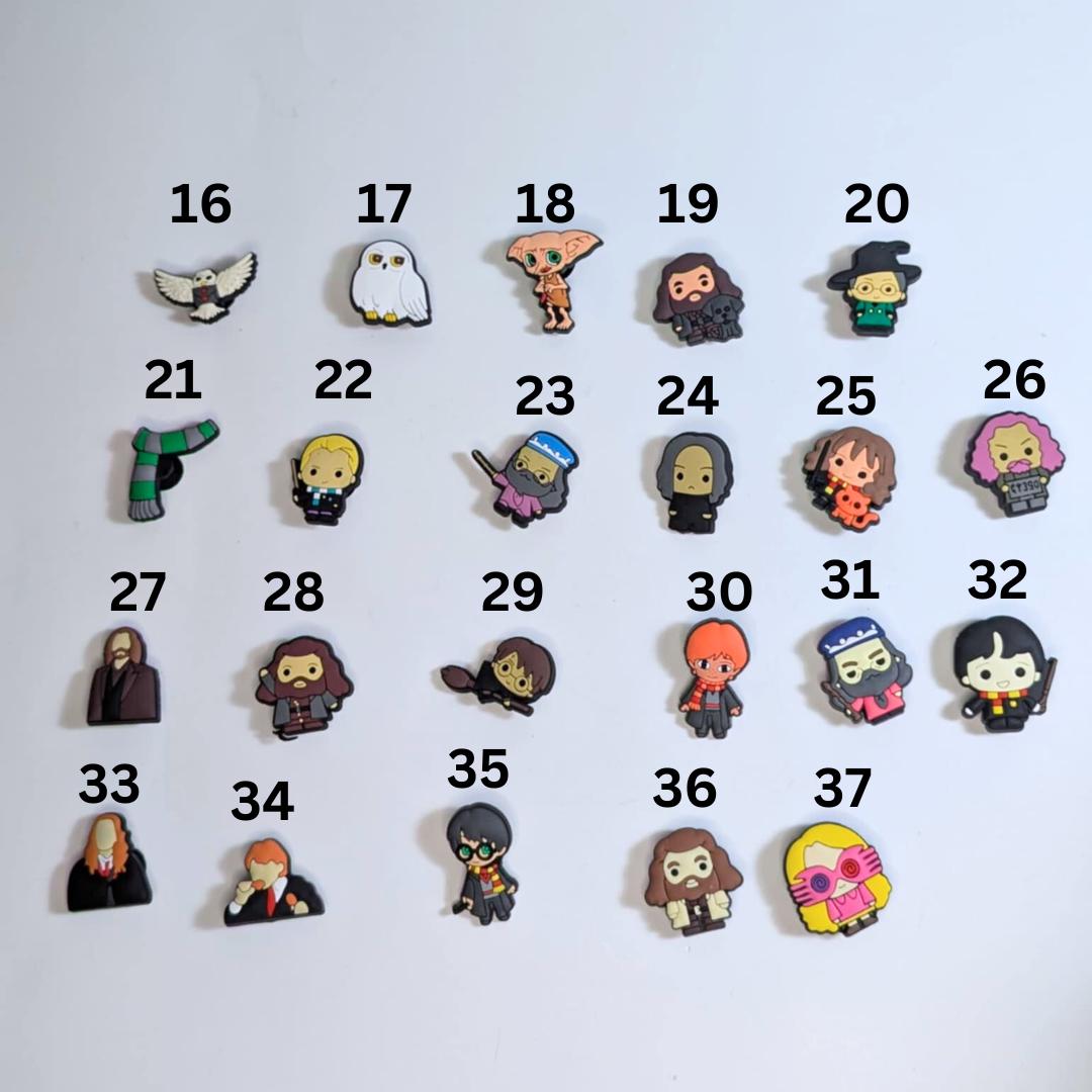 Movie inspired shoe charms