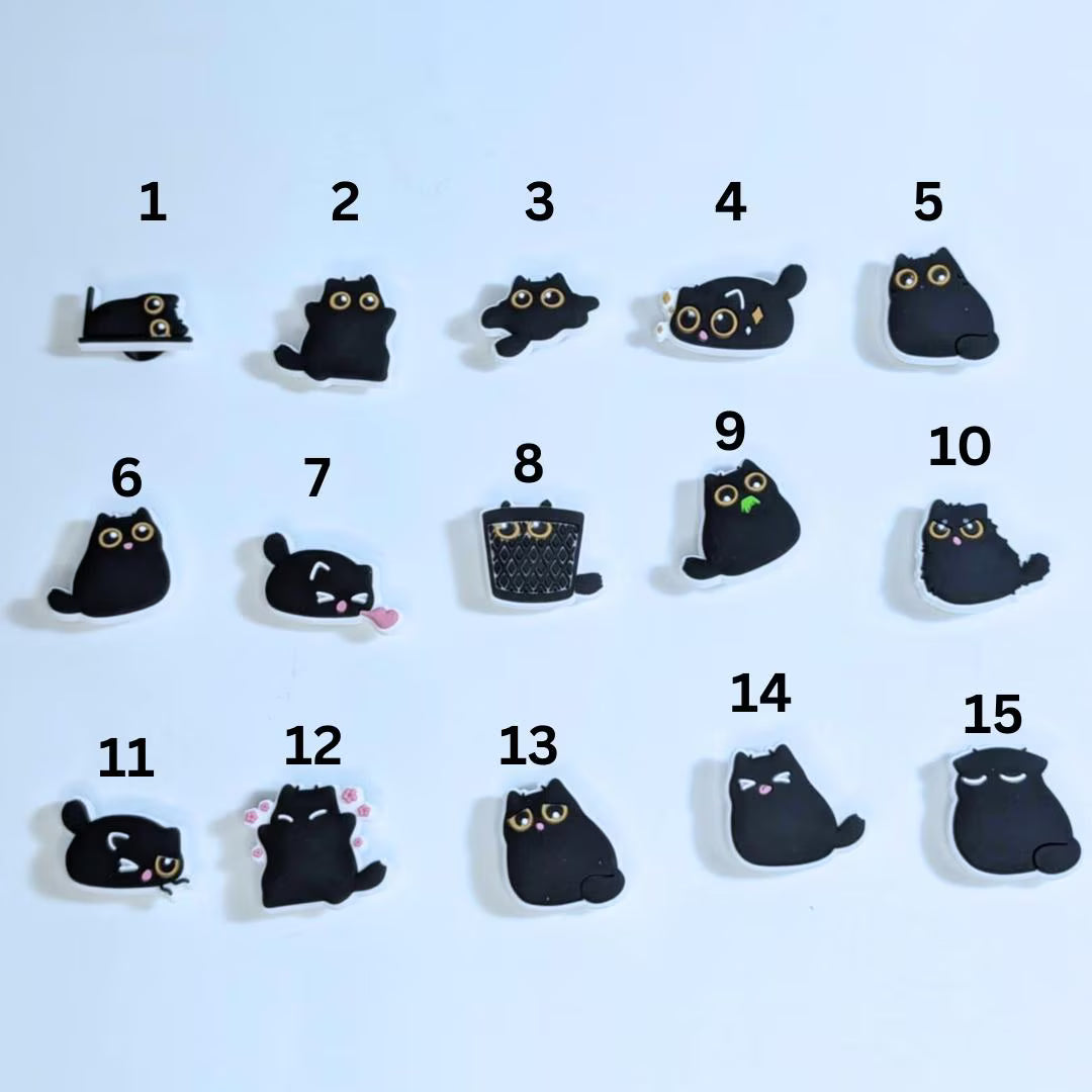 Cat shoe charms