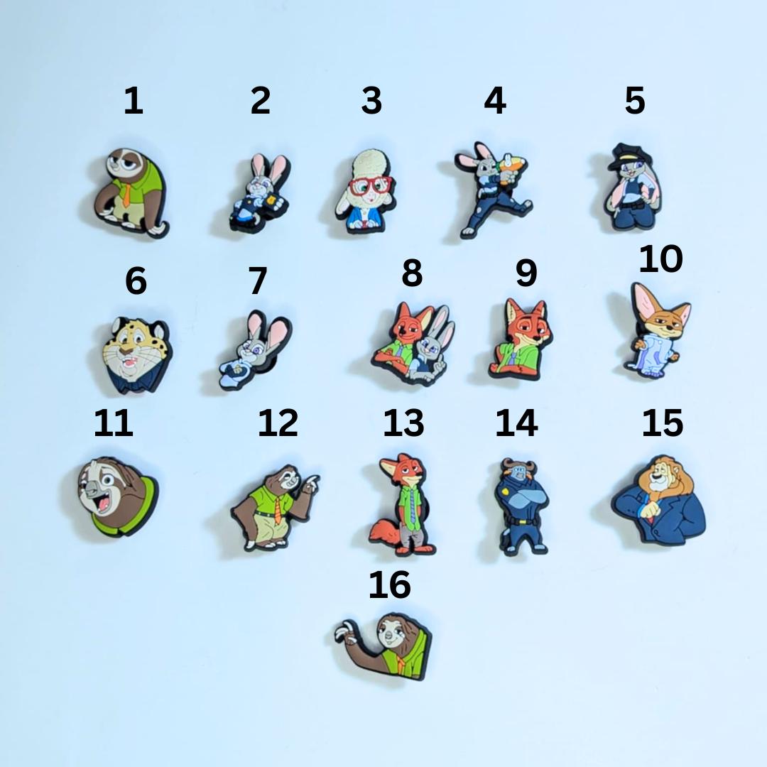 Movie inspired shoe charms
