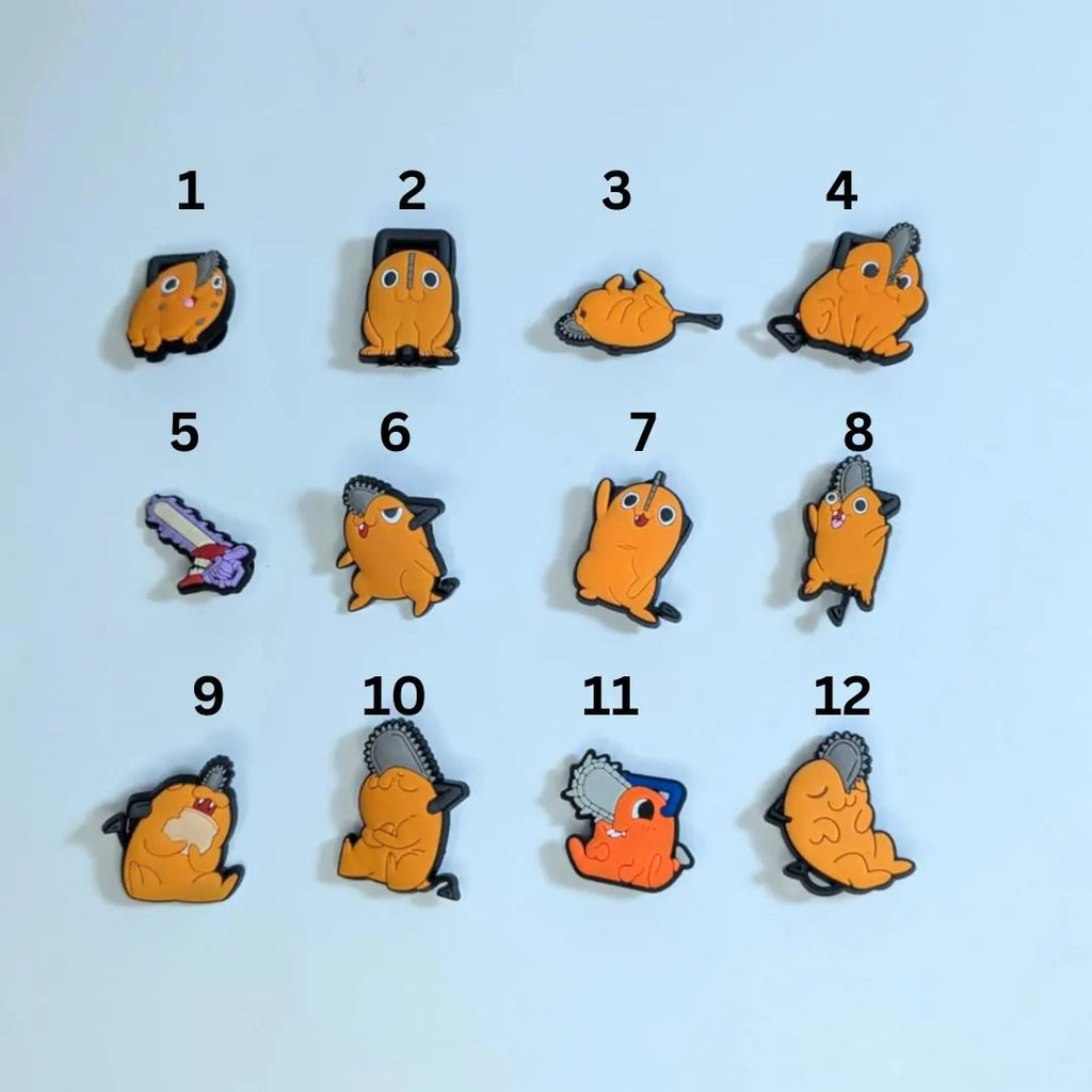 Japanese anime inspired shoe charms
