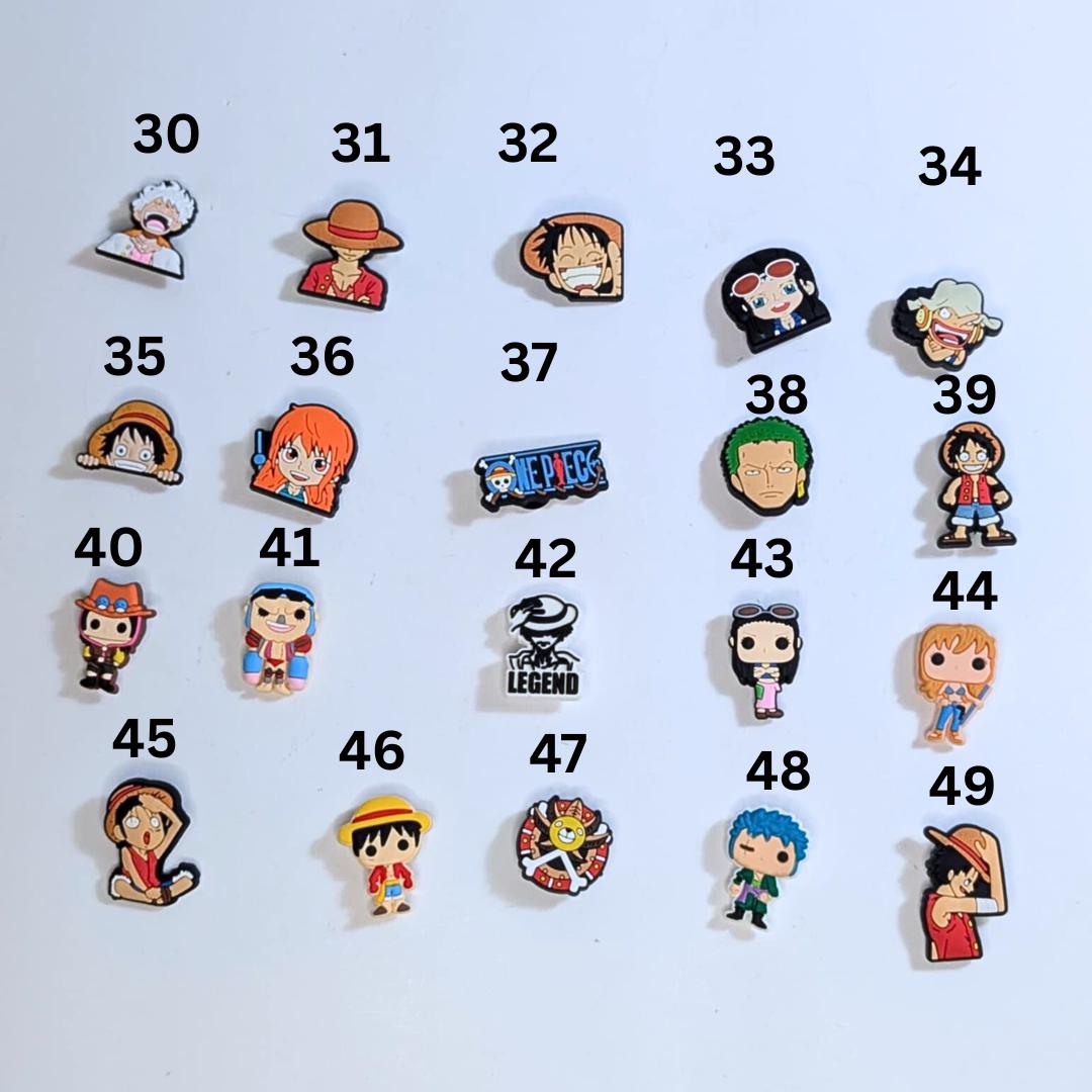 Japanese anime inspired shoe charms