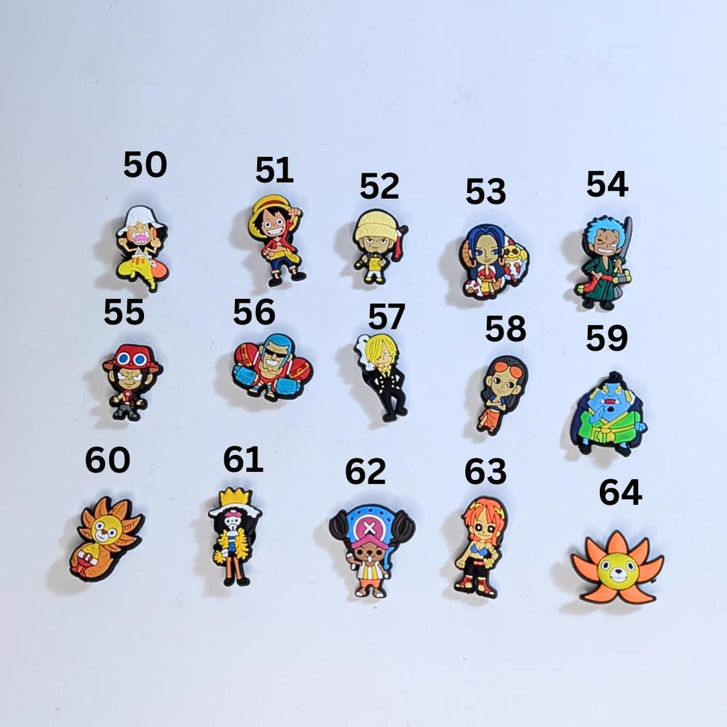 Japanese anime inspired shoe charms
