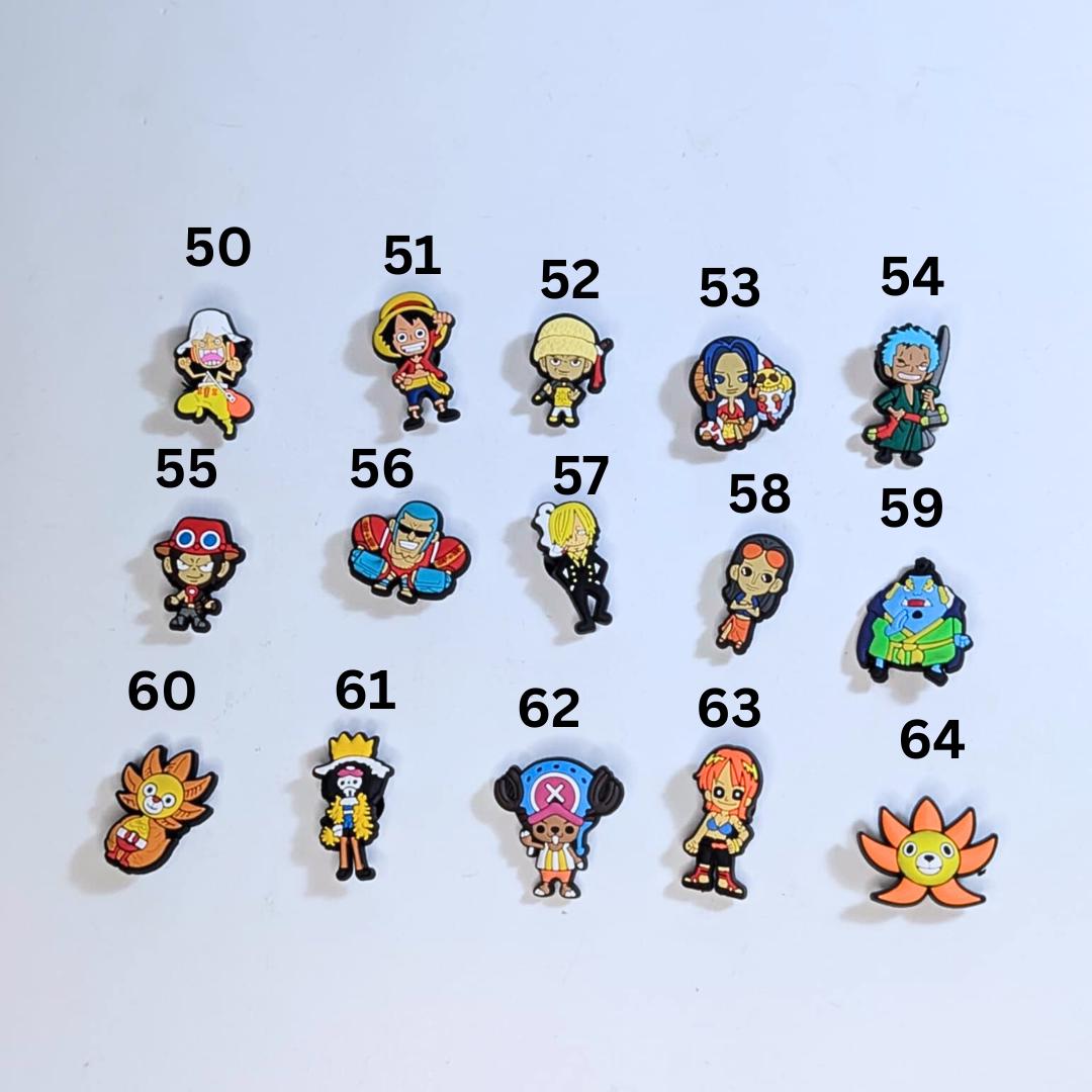 Japanese anime inspired shoe charms