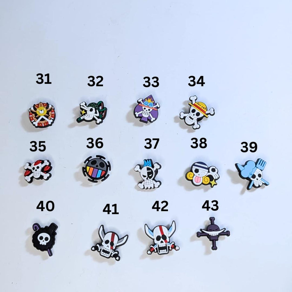 Japanese anime inspired shoe charms