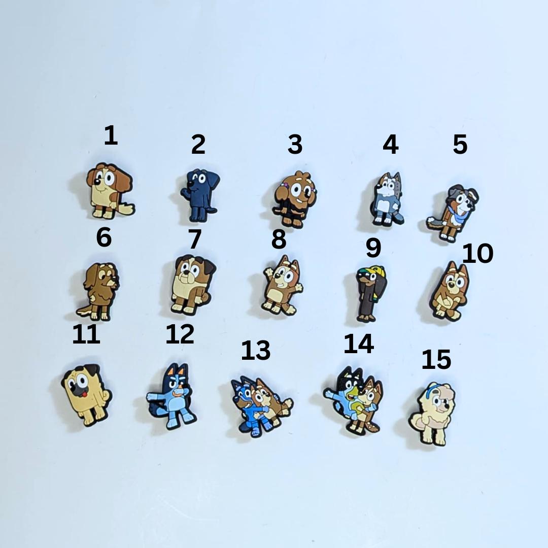 Cartoon inspired shoe charms