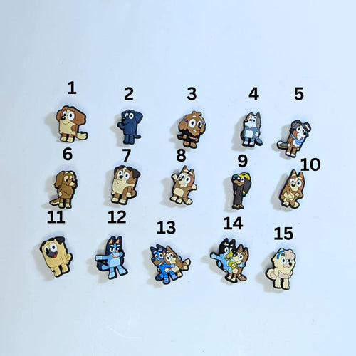 Cartoon inspired shoe charms