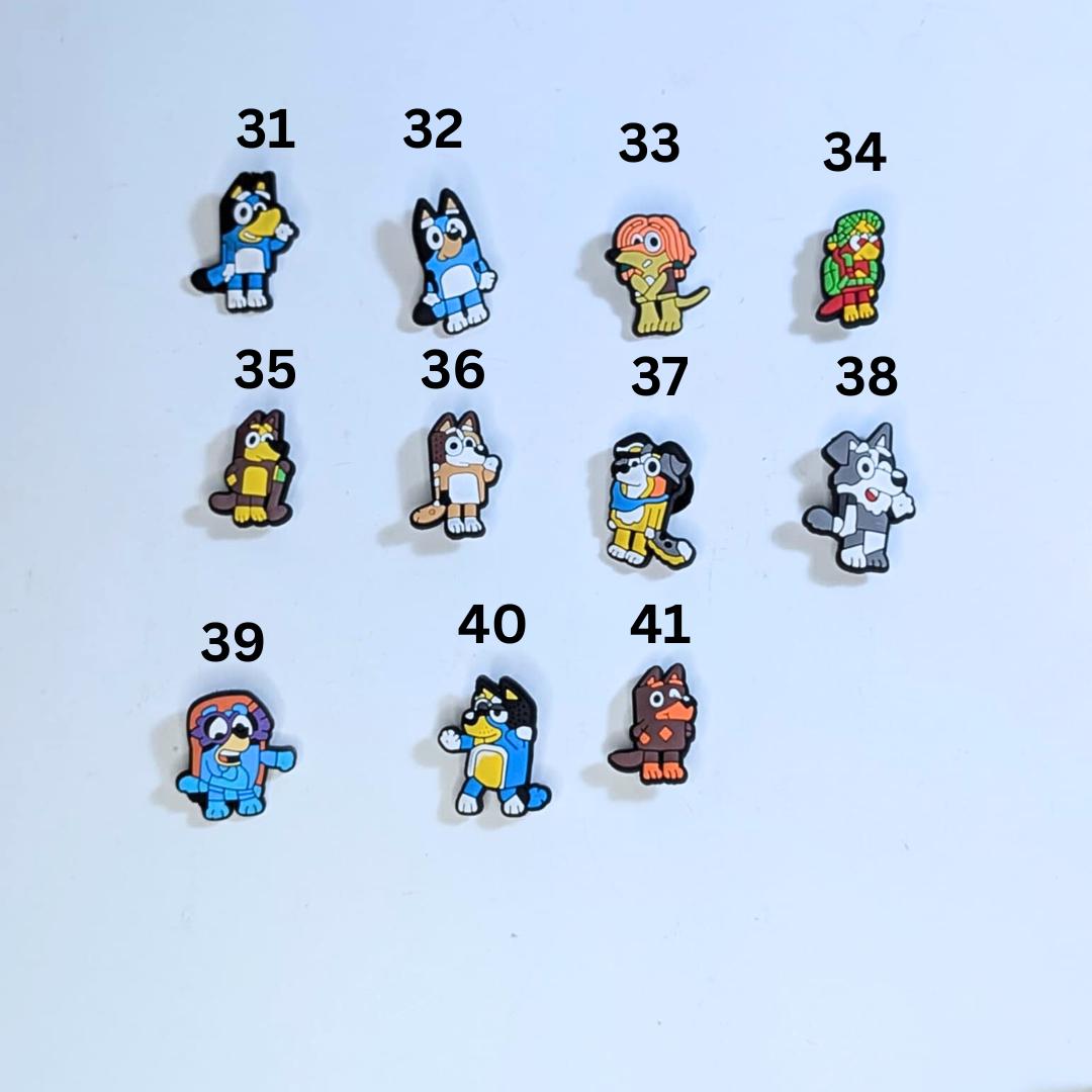 Cartoon inspired shoe charms