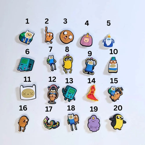 Cartoon inspired shoe charms