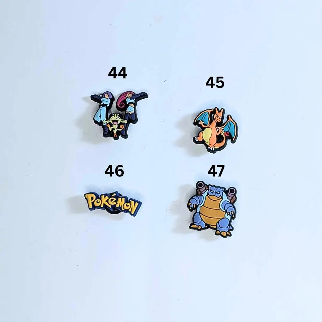 Japanese anime inspired shoe charms