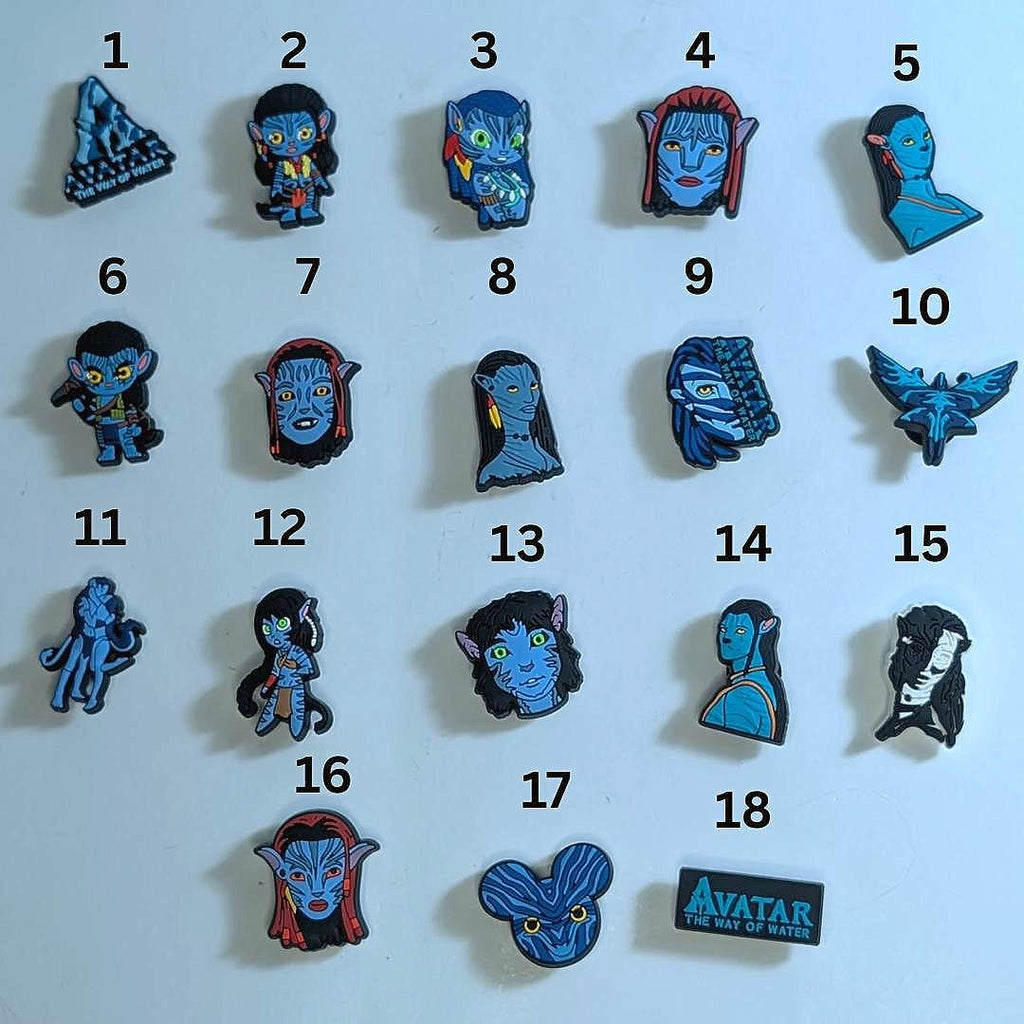Movie inspired shoe charms
