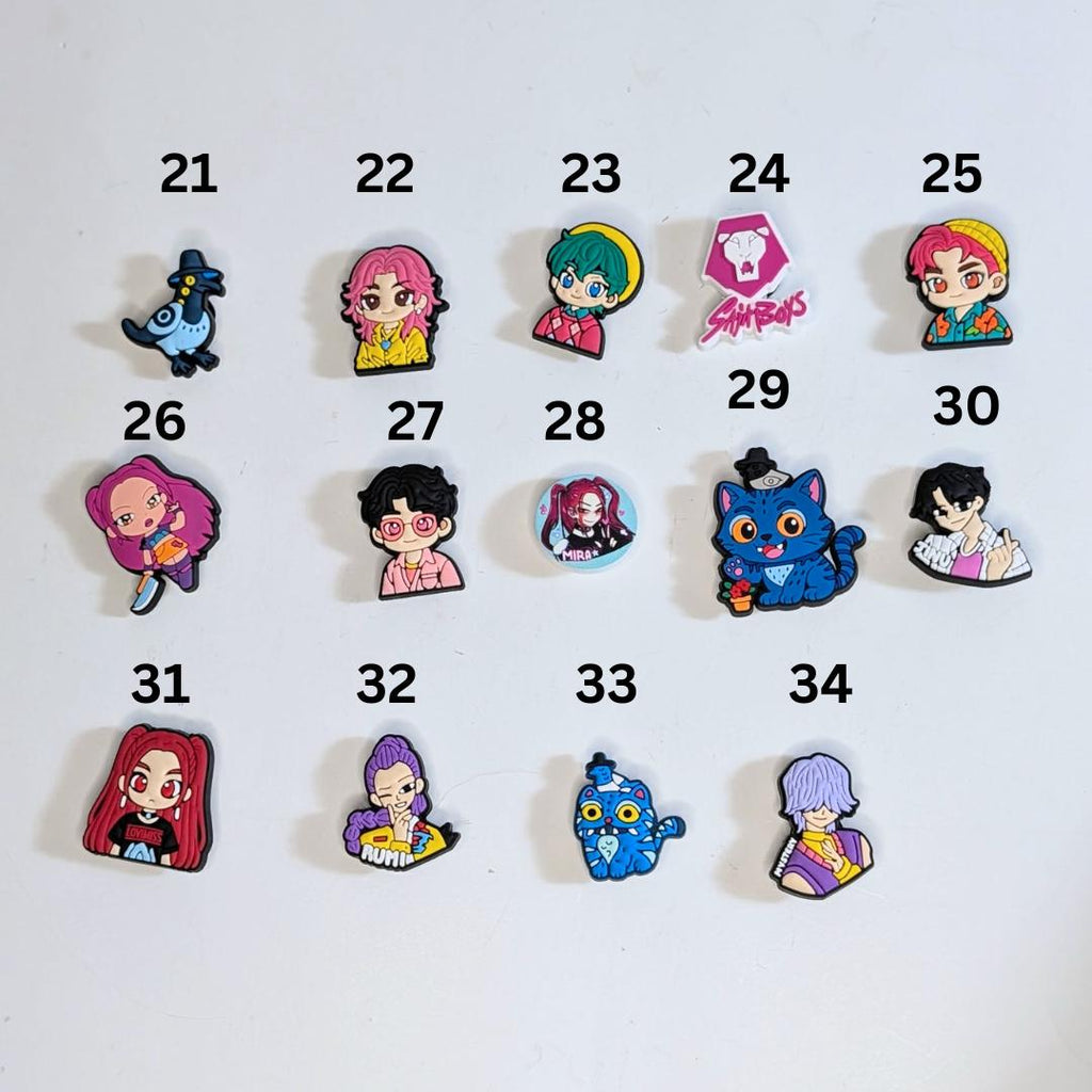 Movie inspired shoe charms