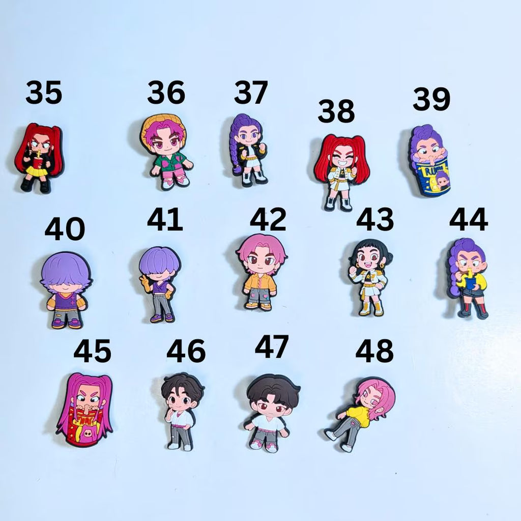 Movie inspired shoe charms