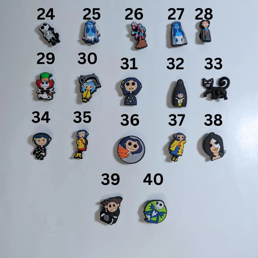 Movie inspired shoe charms
