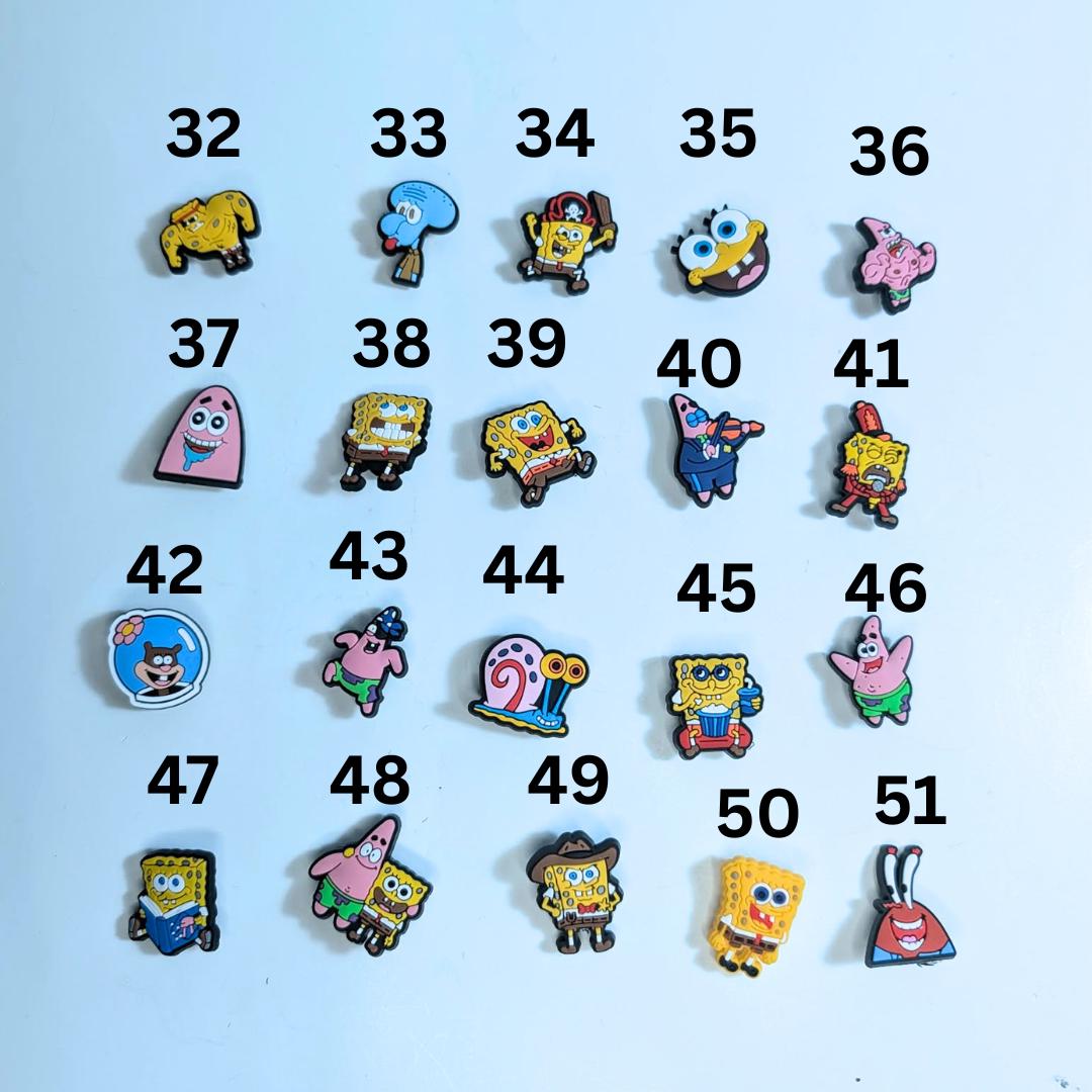 Cartoon inspired shoe charms