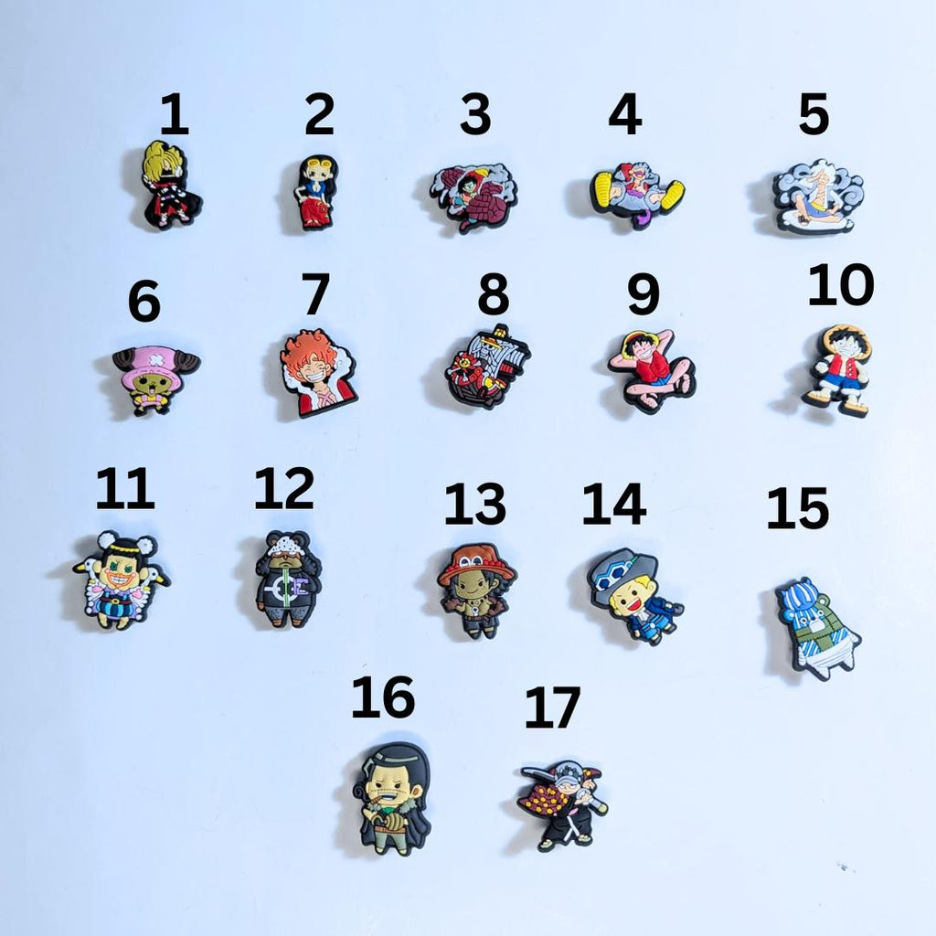 Japanese anime inspired shoe charms