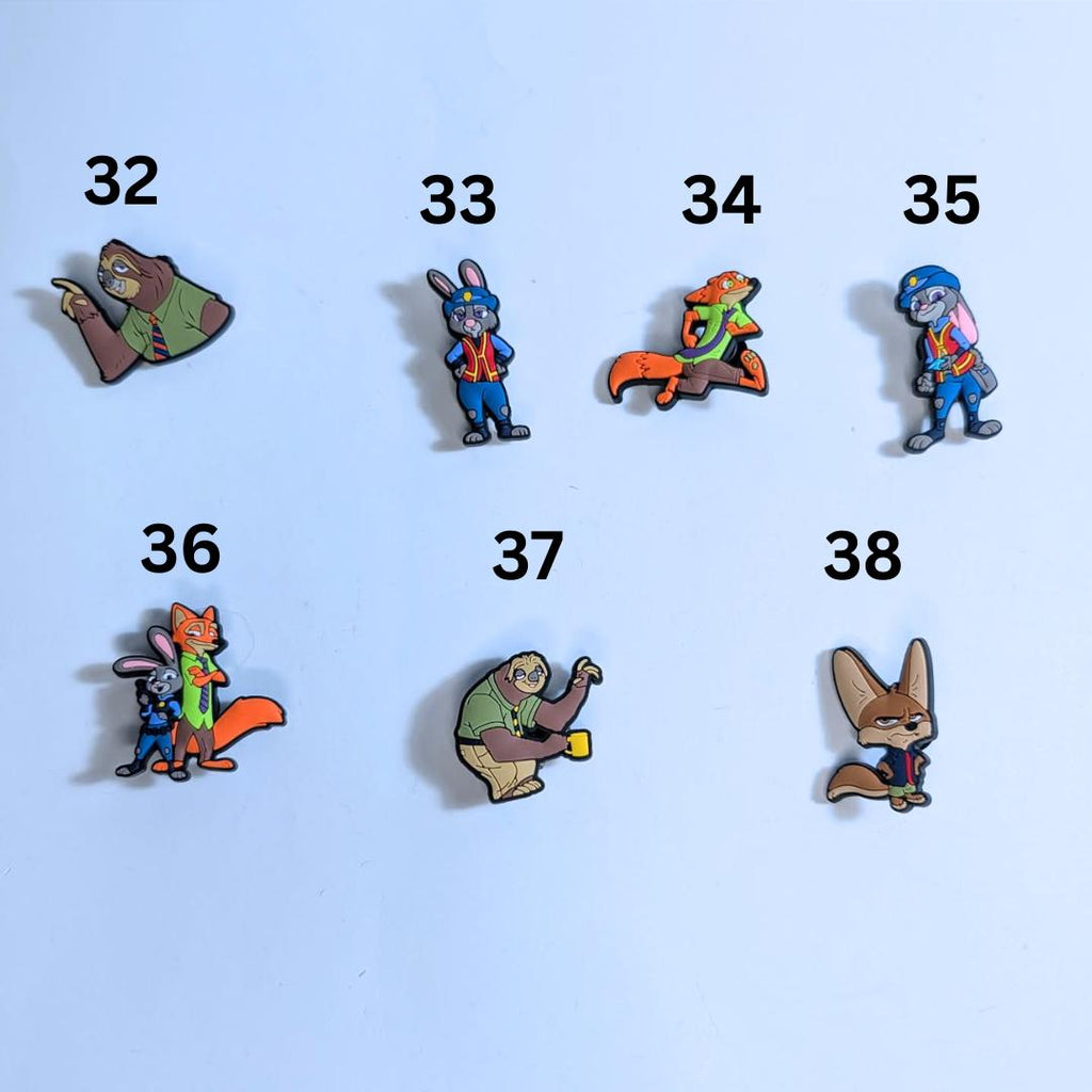 Movie inspired shoe charms