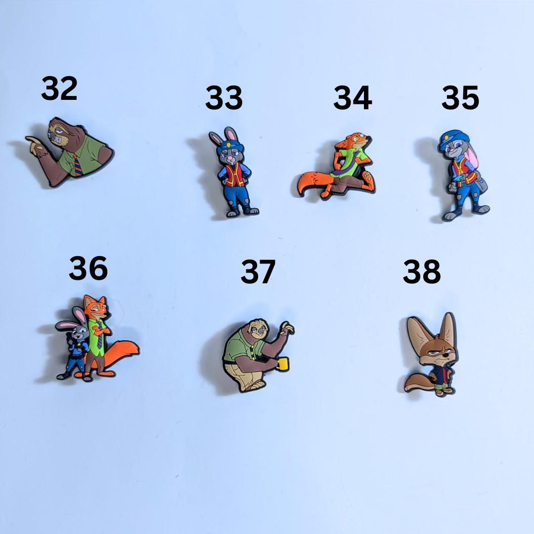 Movie inspired shoe charms