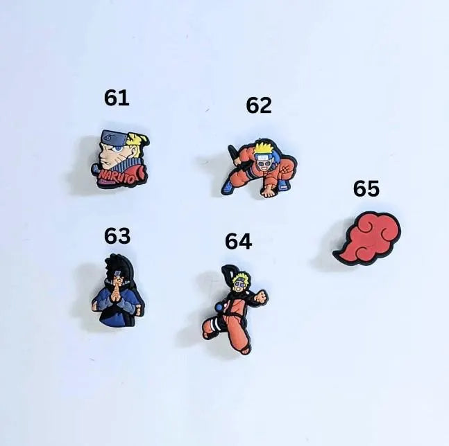 Japanese anime inspired shoe charms