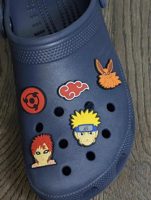 Japanese anime inspired shoe charms