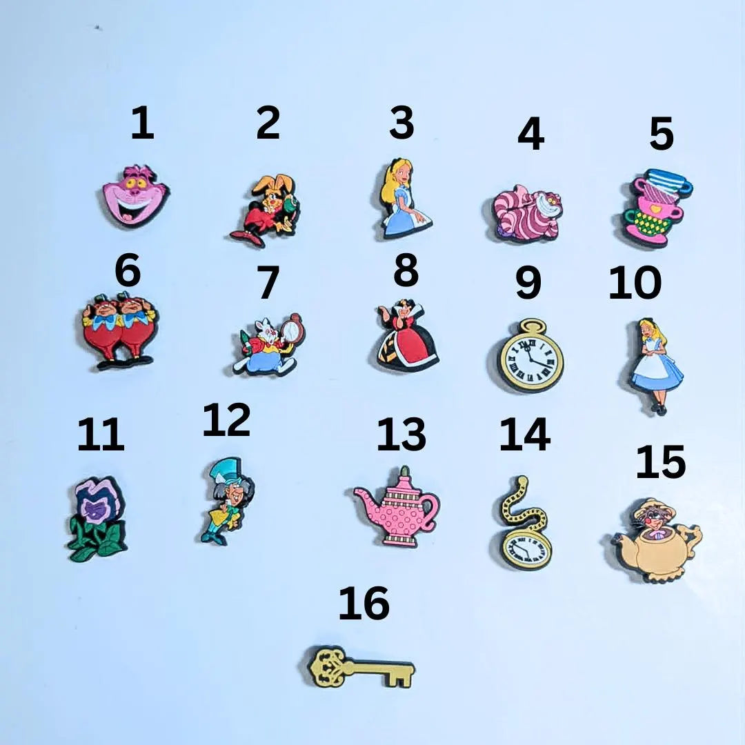 Cartoon inspired shoe charms