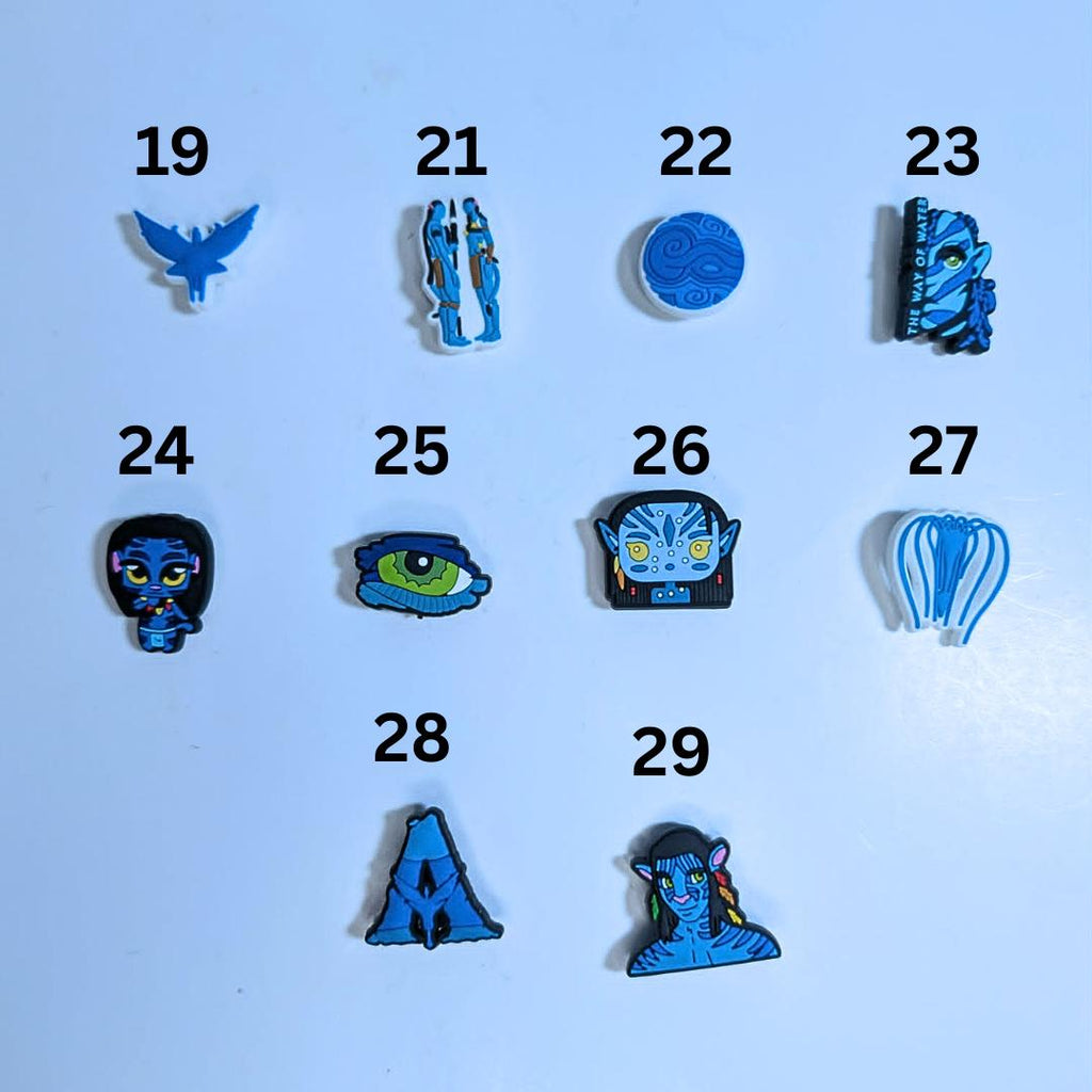 Movie inspired shoe charms