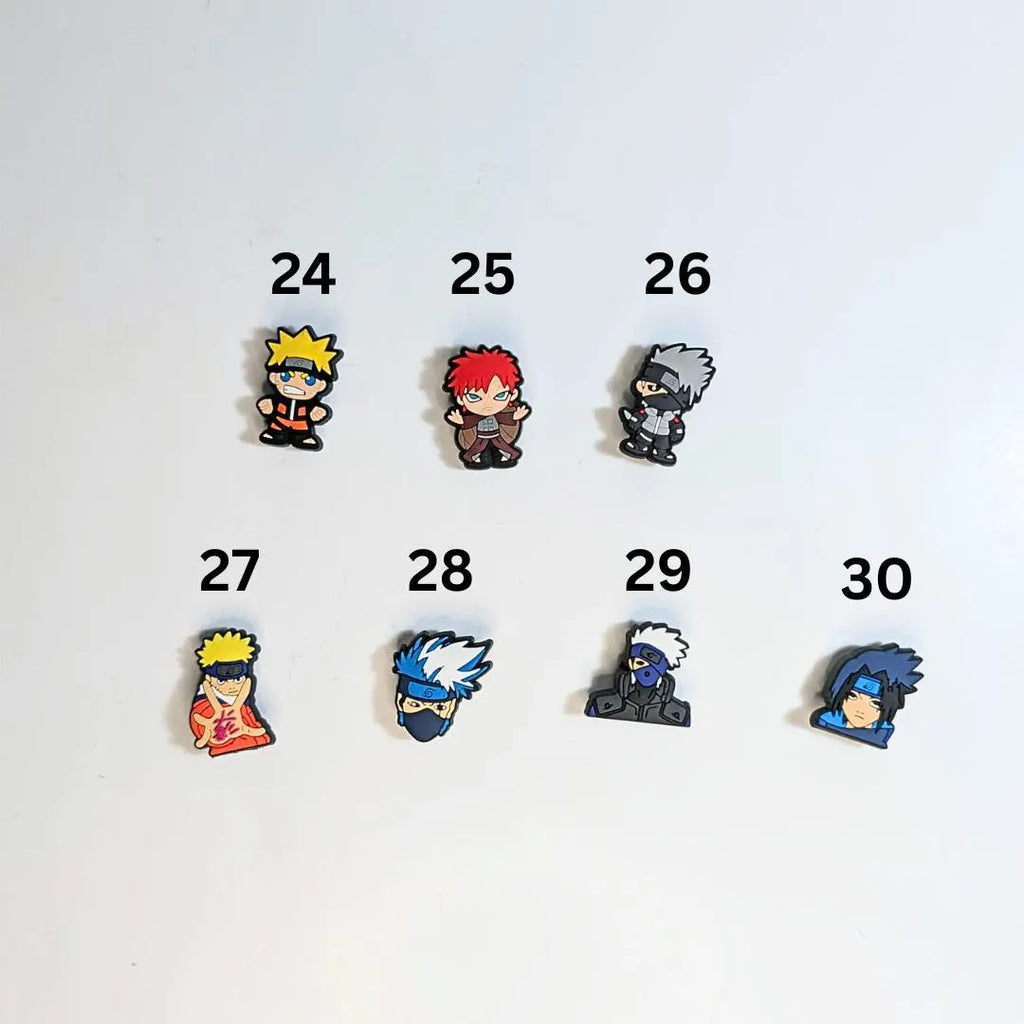 Japanese anime inspired shoe charms