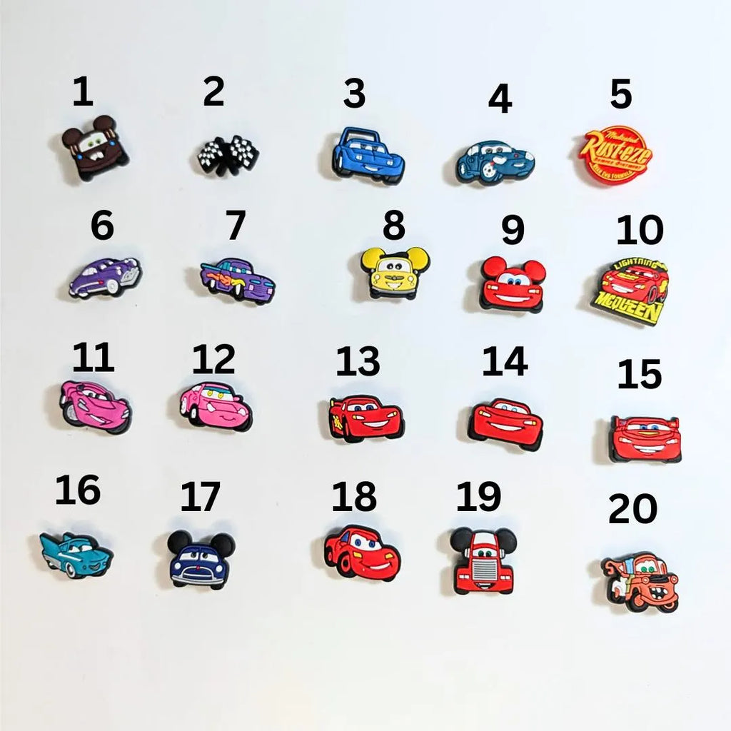 Movie inspired shoe charms